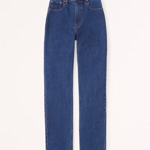 Abercrombie “90s Straight Ultra High Rise” Blue Women's Jeans